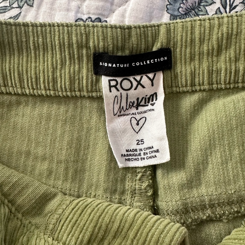 Roxy Wide Legged Green Jeans - Picture 3 of 4